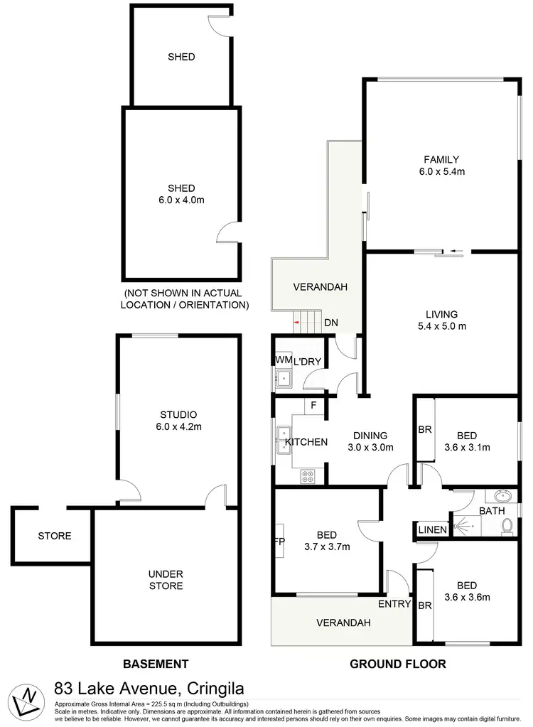Floorplan of Homely house listing, 83 Lake Avenue, Cringila NSW 2502