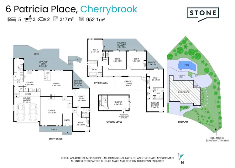 Floorplan of Homely house listing, 6 Patricia Place, Cherrybrook NSW 2126