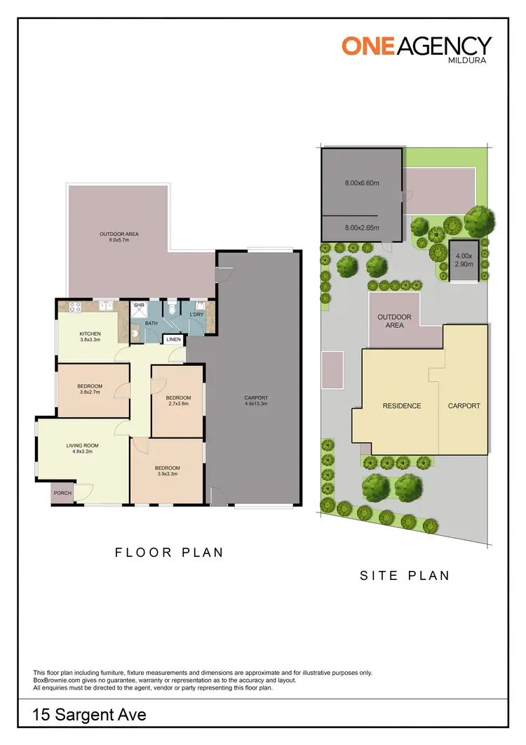 Floorplan of Homely house listing, 15 Sargent Avenue, Mildura VIC 3500
