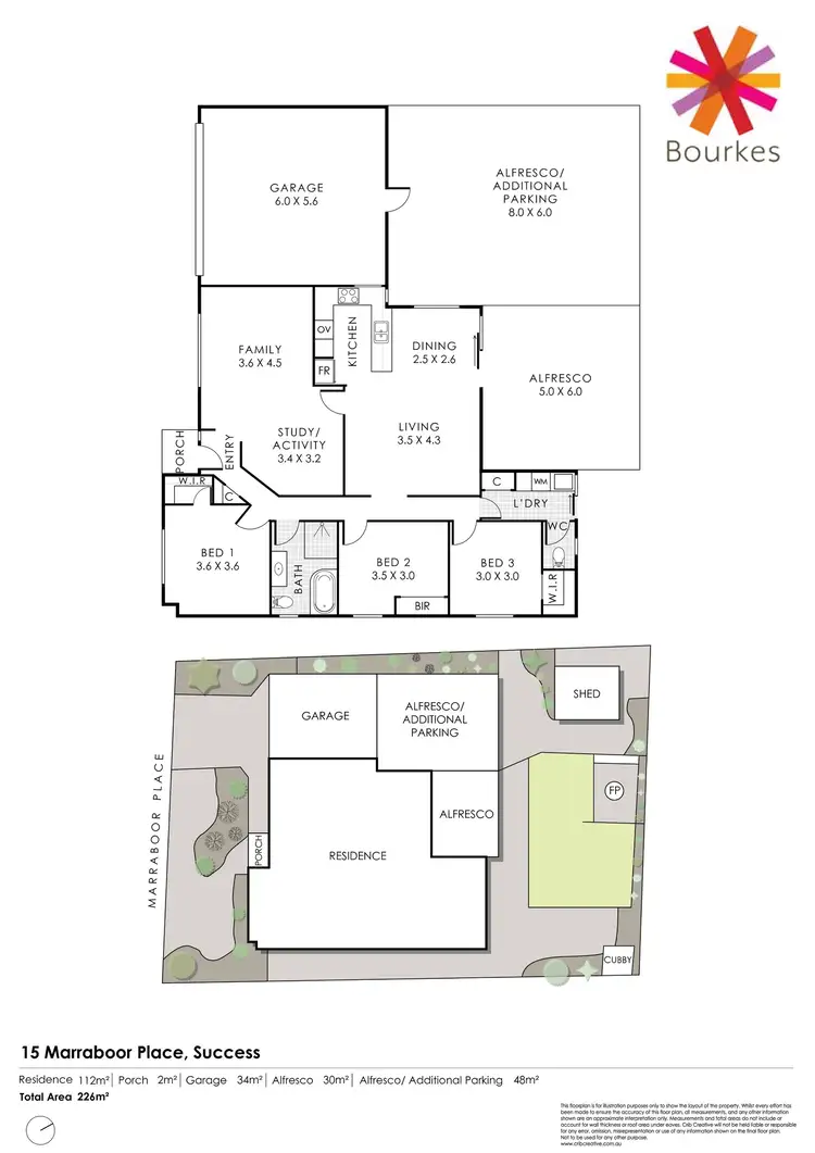 Floorplan of Homely house listing, 15 Marraboor Place, Success WA 6164