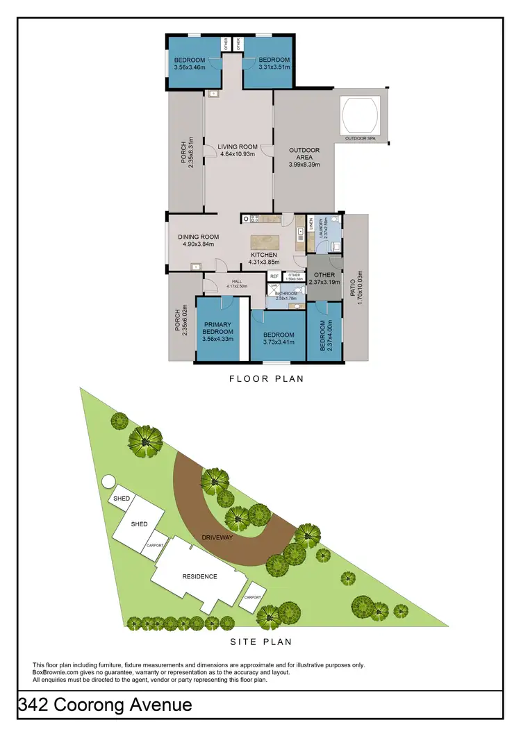Floorplan of Homely house listing, 342 Coorong Avenue, Red Cliffs VIC 3496