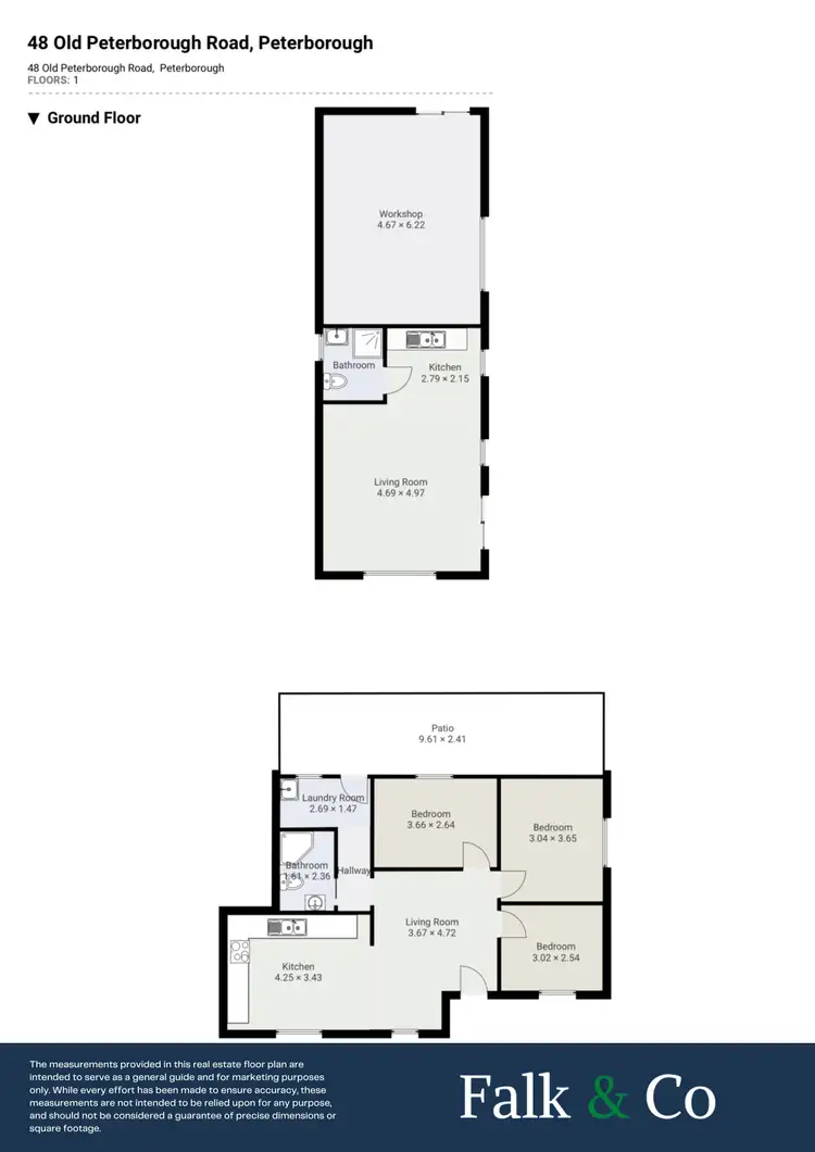 Floorplan of Homely house listing, 48 Old Peterborough Road, Peterborough VIC 3270
