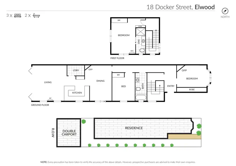 Floorplan of Homely house listing, 18 Docker Street, Elwood VIC 3184