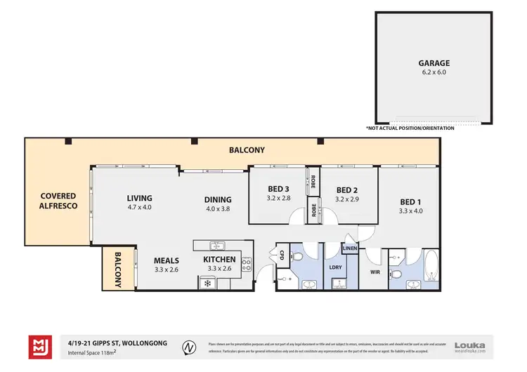 Floorplan of Homely apartment listing, 4/19-21 Gipps Street, Wollongong NSW 2500