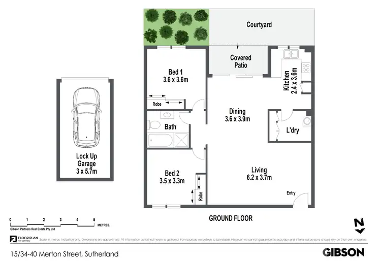 Floorplan of Homely apartment listing, 15/34-40 Merton Street, Sutherland NSW 2232