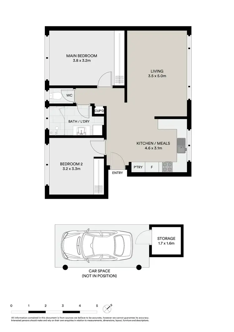 Floorplan of Homely apartment listing, 2/97 Barkly Street, St Kilda VIC 3182