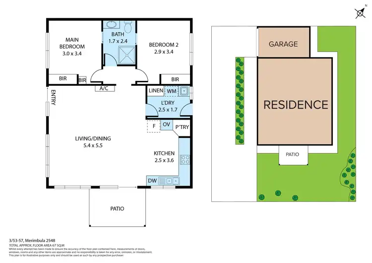 Floorplan of Homely unit listing, 3/53-57 Merimbula Drive, Merimbula NSW 2548