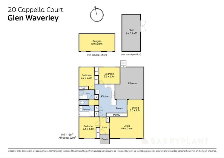Floorplan of Homely house listing, 20 Cappella Court, Glen Waverley VIC 3150