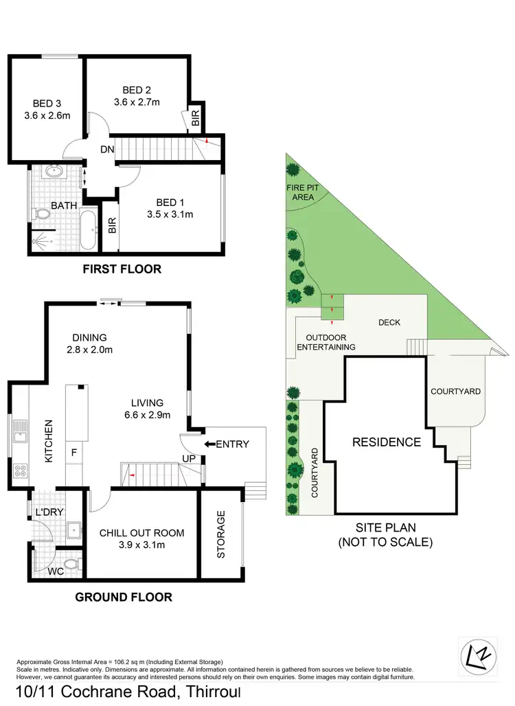 Floorplan of Homely townhouse listing, 10/11 Cochrane Road, Thirroul NSW 2515