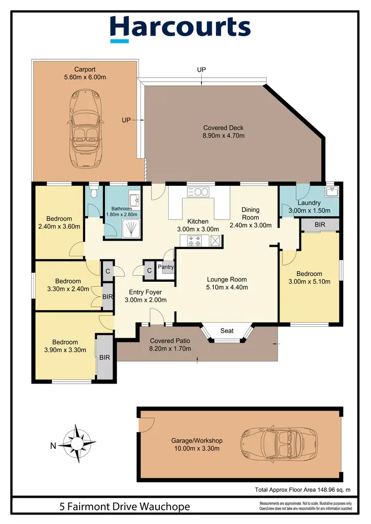 Floorplan of Homely house listing, 5 Fairmont Drive, Wauchope NSW 2446