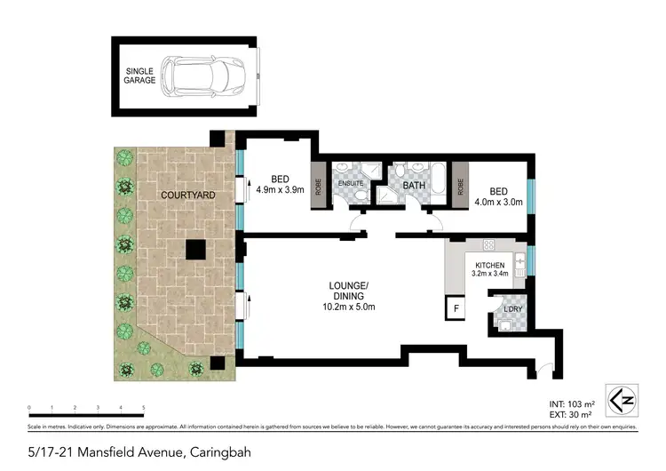Floorplan of Homely apartment listing, 5/17-21 Mansfield Avenue, Caringbah NSW 2229