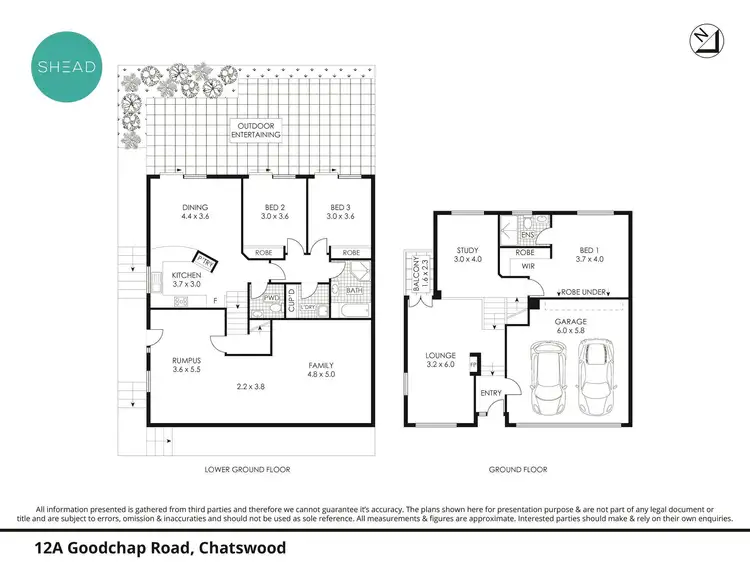 Floorplan of Homely house listing, 12A Goodchap Road, Chatswood NSW 2067