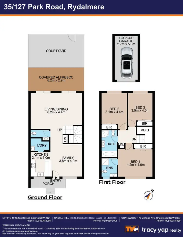 Floorplan of Homely townhouse listing, 35/127 Park Road, Rydalmere NSW 2116