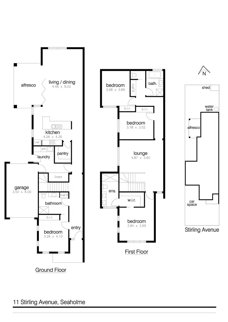 Floorplan of Homely house listing, 11 Stirling Avenue, Seaholme VIC 3018