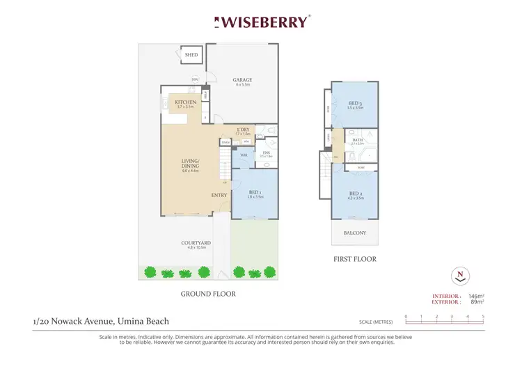 Floorplan of Homely townhouse listing, 1/20 Nowack Avenue, Umina Beach NSW 2257