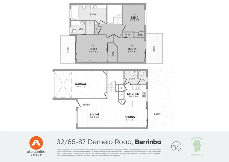 Floorplan of Homely unit listing, 32/65-87 Demeio Road, Berrinba QLD 4117