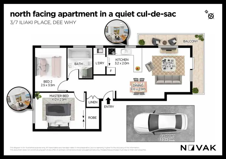 Floorplan of Homely unit listing, 3/7 Ilikai Place, Dee Why NSW 2099