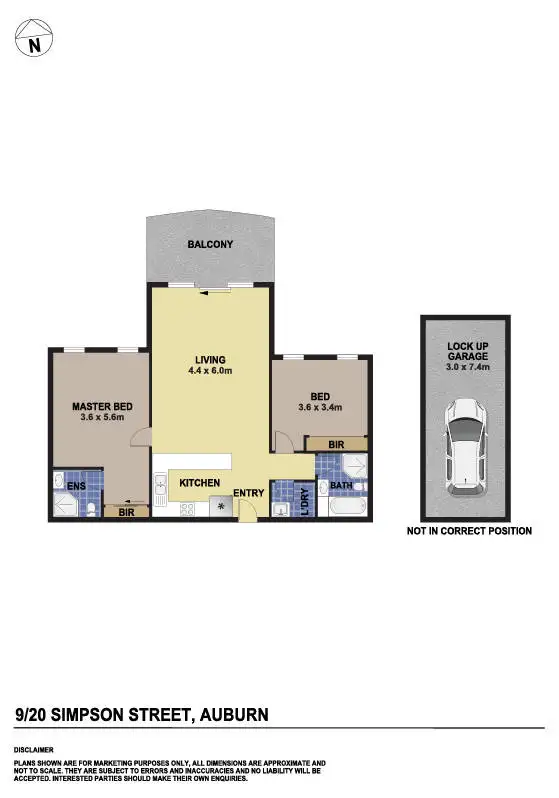 Floorplan of Homely unit listing, 9/20-24 Simpson Street, Auburn NSW 2144