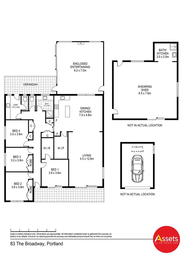 Floorplan of Homely rural property listing, 83 The Broadway, Portland VIC 3305
