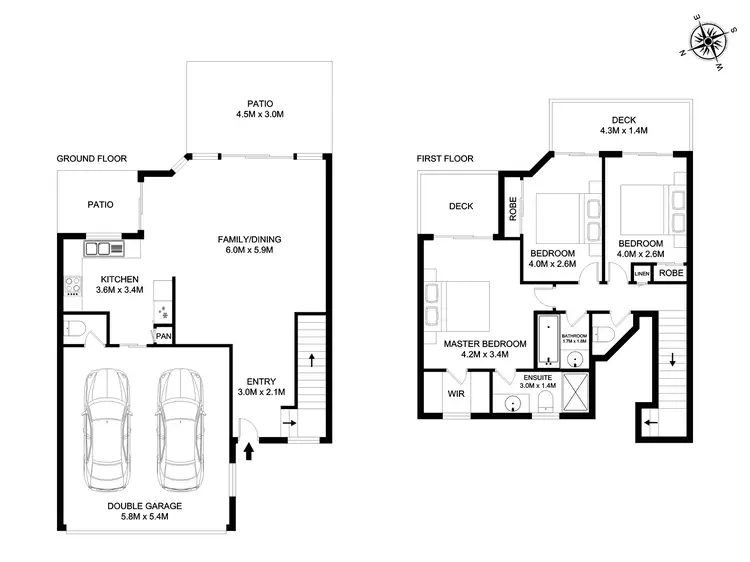 Floorplan of Homely townhouse listing, 38/302 College Road, Karana Downs QLD 4306