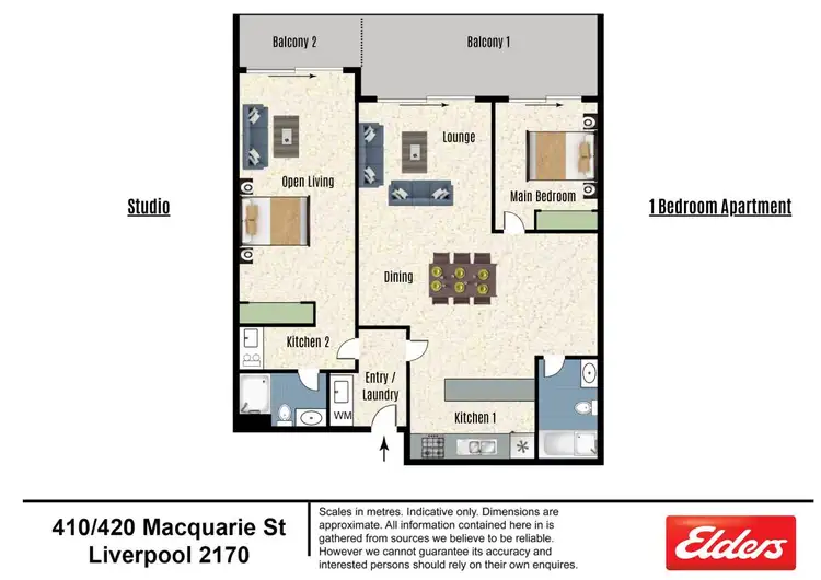 Floorplan of Homely unit listing, 410/420 Macquarie Street, Liverpool NSW 2170