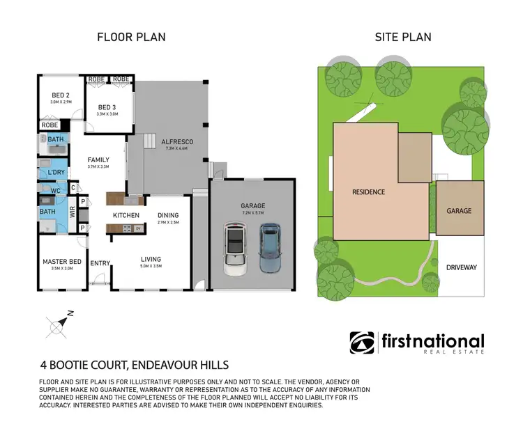Floorplan of Homely house listing, 4 Bootie Court, Endeavour Hills VIC 3802