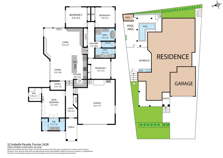 Floorplan of Homely house listing, 32 Isabella Parade, Forster NSW 2428