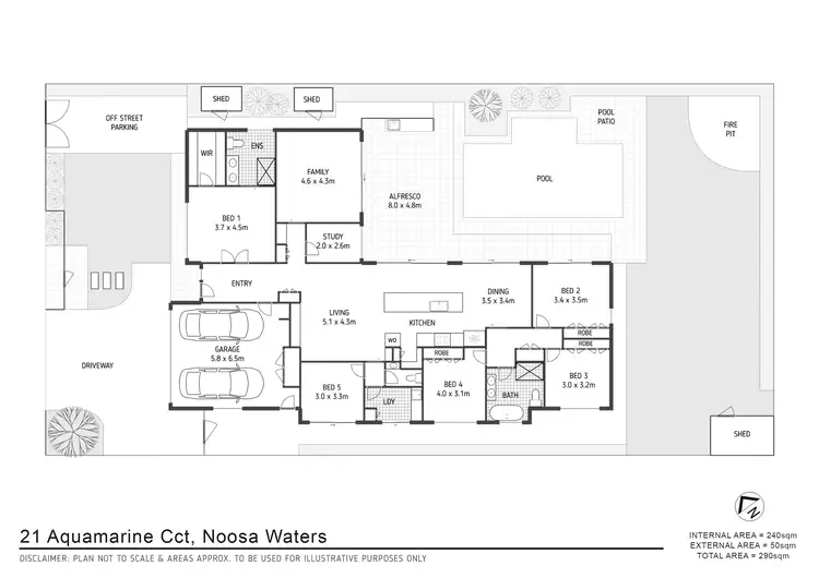 Floorplan of Homely house listing, 21 Aquamarine Circuit, Noosa Waters QLD 4566