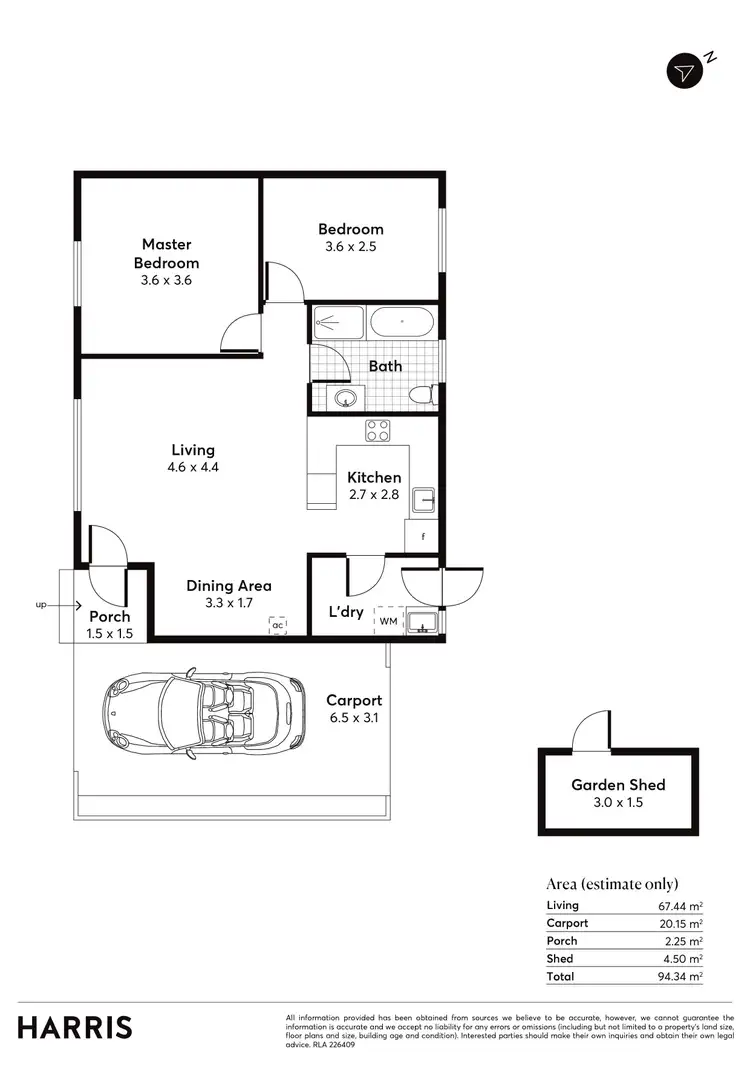 Floorplan of Homely unit listing, 3/3 Ravendale Road, Port Lincoln SA 5606