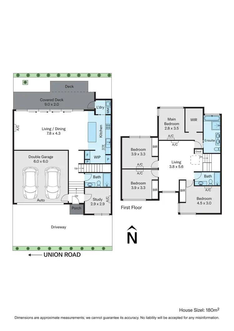 Floorplan of Homely townhouse listing, 2/57 Union Road, Surrey Hills VIC 3127