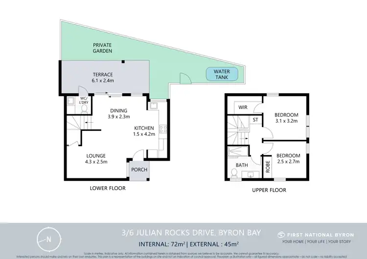 Floorplan of Homely townhouse listing, 3/6 Julian Rocks Drive, Byron Bay NSW 2481