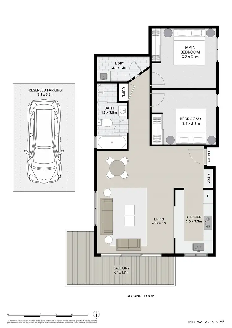 Floorplan of Homely apartment listing, 4/14 Arncliffe Avenue, Port Macquarie NSW 2444