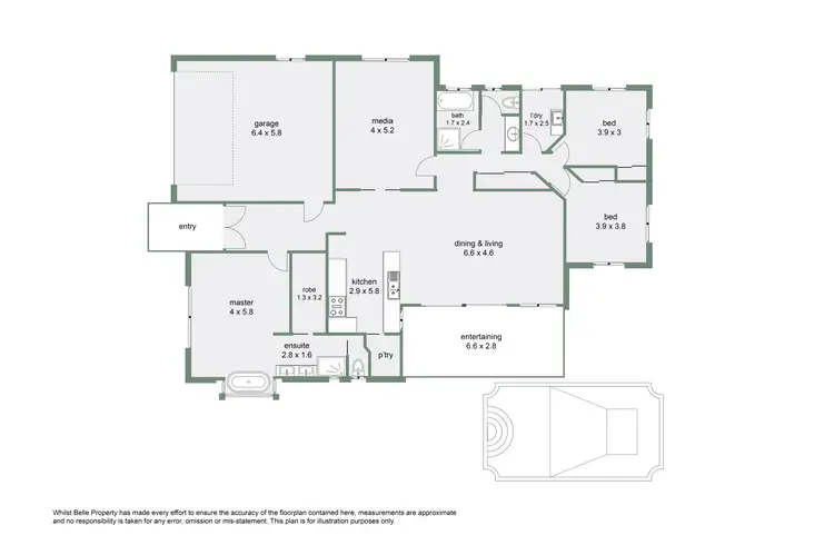 Floorplan of Homely house listing, 3 Macarthur Close, Palm Cove QLD 4879