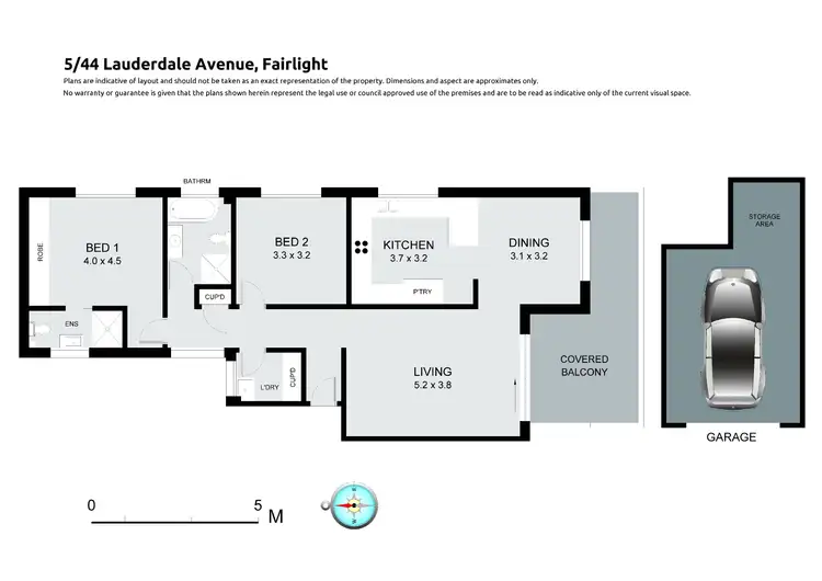 Floorplan of Homely unit listing, 5/44 Lauderdale Avenue, Fairlight NSW 2094