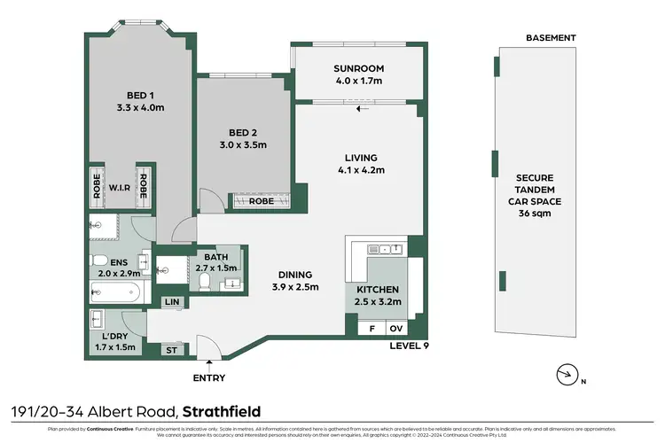Floorplan of Homely apartment listing, 191/20-34 Albert Road, Strathfield NSW 2135