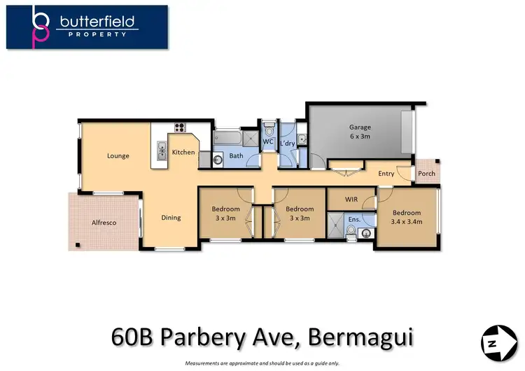Floorplan of Homely semi-detached listing, 60B Parbery Avenue, Bermagui NSW 2546