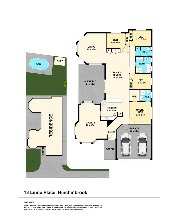 Floorplan of Homely house listing, 13 Linne Place, Hinchinbrook NSW 2168