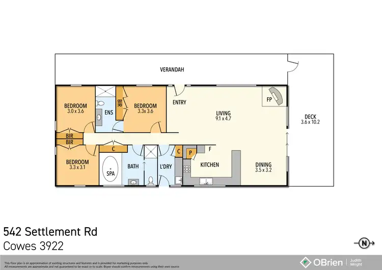 Floorplan of Homely house listing, 542 Settlement Road, Cowes VIC 3922