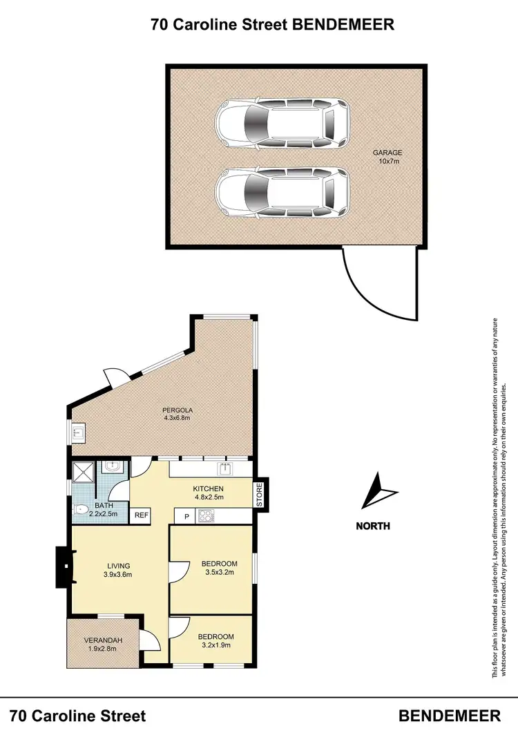 Floorplan of Homely house listing, 70 Caroline Street, Bendemeer NSW 2355