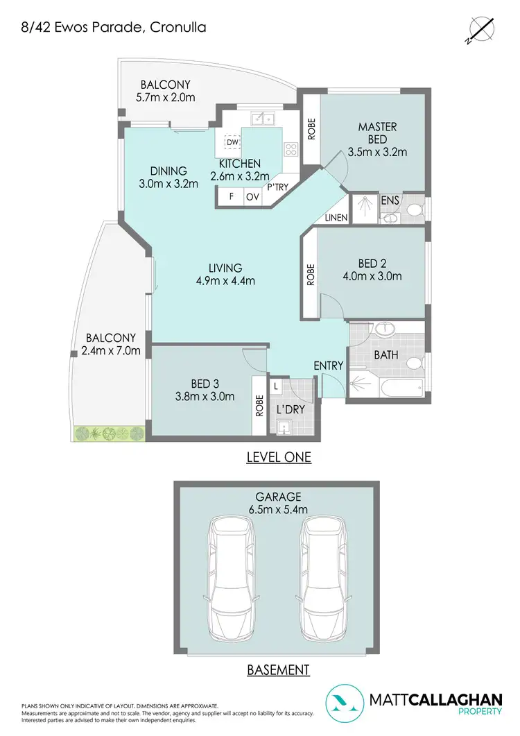 Floorplan of Homely apartment listing, 8/42 Ewos Parade, Cronulla NSW 2230
