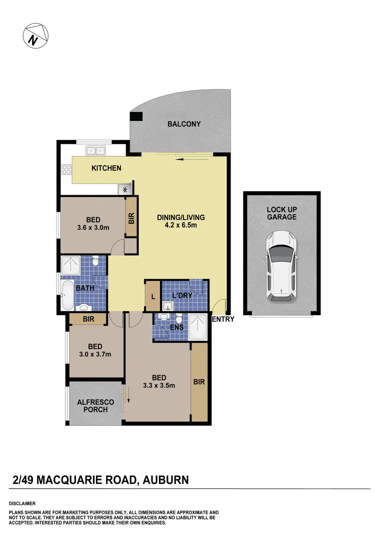 Floorplan of Homely unit listing, 2/49 Macquarie Road, Auburn NSW 2144