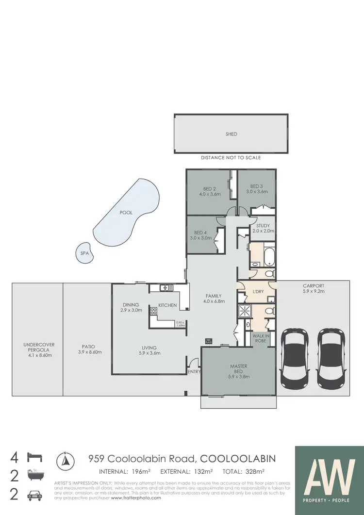 Floorplan of Homely house listing, 959 Yandina Cooloolabin Road, Cooloolabin QLD 4560