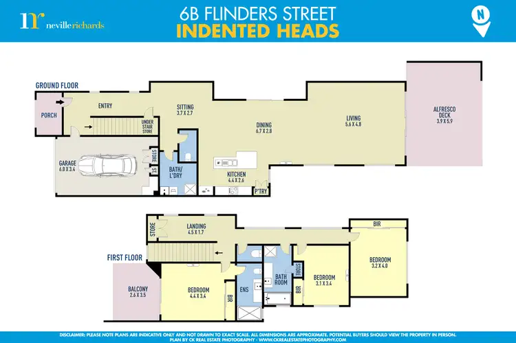 Floorplan of Homely house listing, 6B Flinders Street, Indented Head VIC 3223
