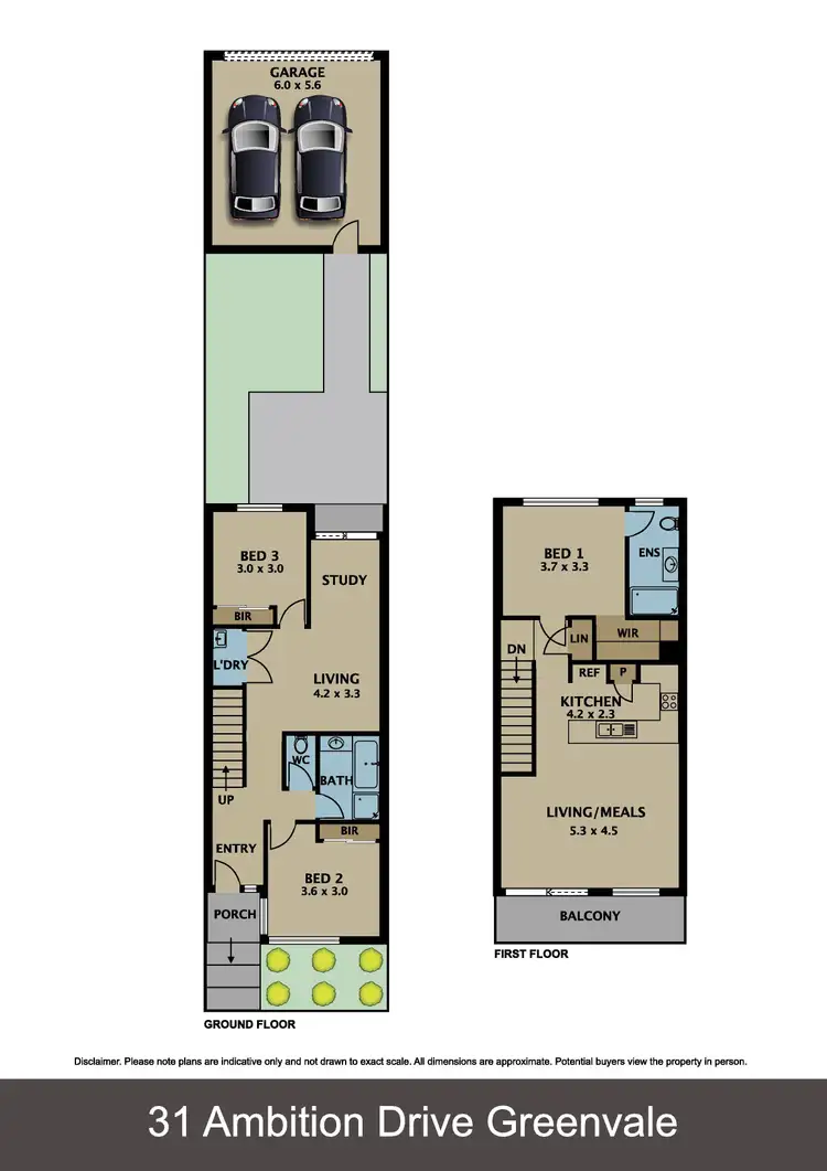 Floorplan of Homely townhouse listing, 31 Ambition Drive, Greenvale VIC 3059