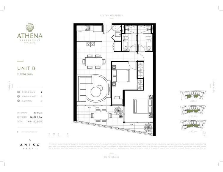 Floorplan of Homely apartment listing, 1712/6 Sickle Avenue, Hope Island QLD 4212