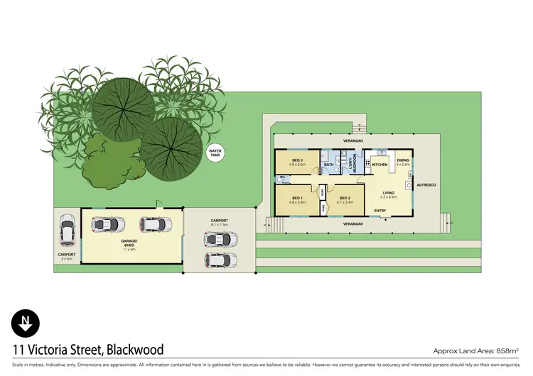 Floorplan of Homely house listing, 11 Victoria Street, Blackwood VIC 3458