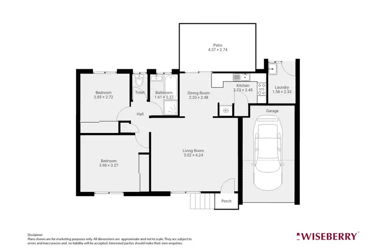 Floorplan of Homely unit listing, 8/83 Howelston Road, Gorokan NSW 2263