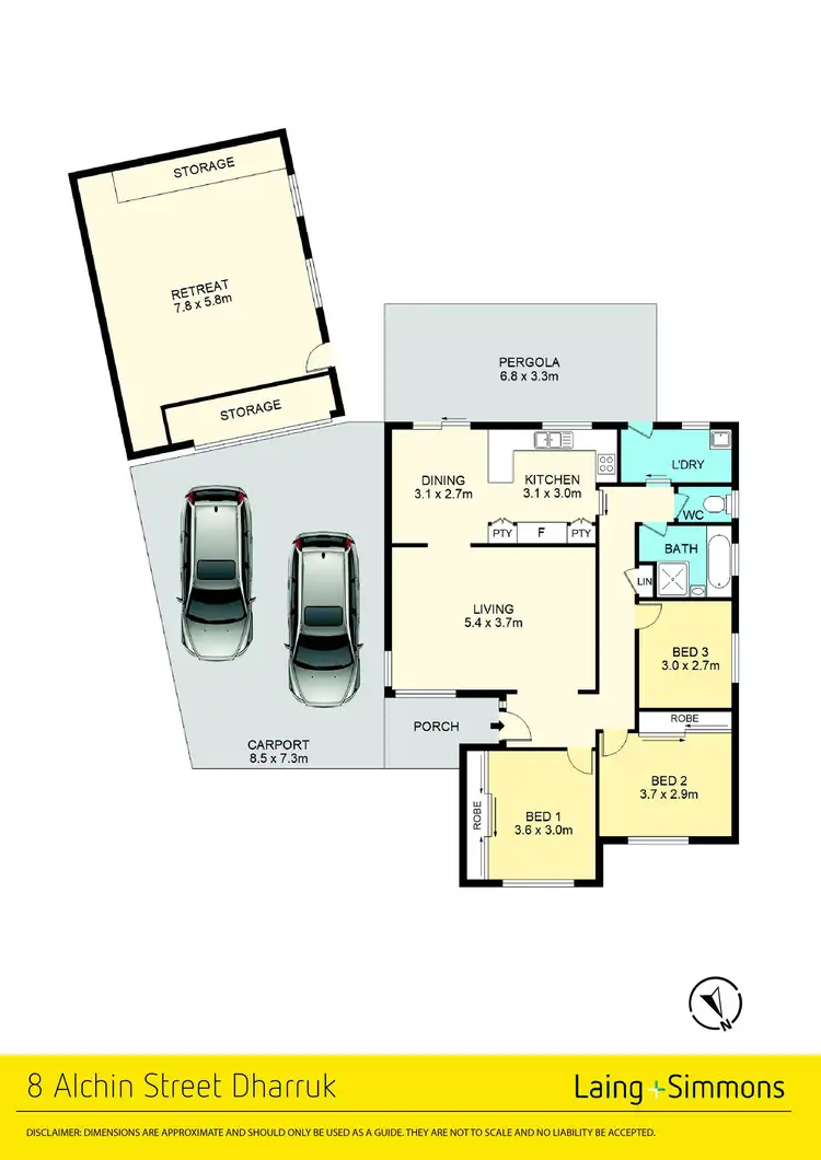 Floorplan of Homely house listing, 8 Alchin Street, Dharruk NSW 2770