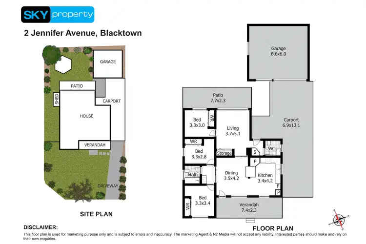 Floorplan of Homely house listing, 2 Jennifer Avenue, Blacktown NSW 2148