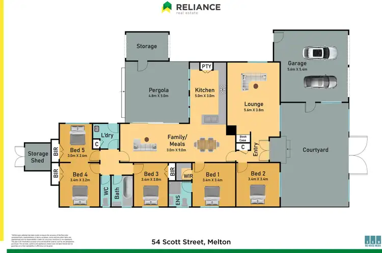 Floorplan of Homely house listing, 54 Scott Street, Melton VIC 3337